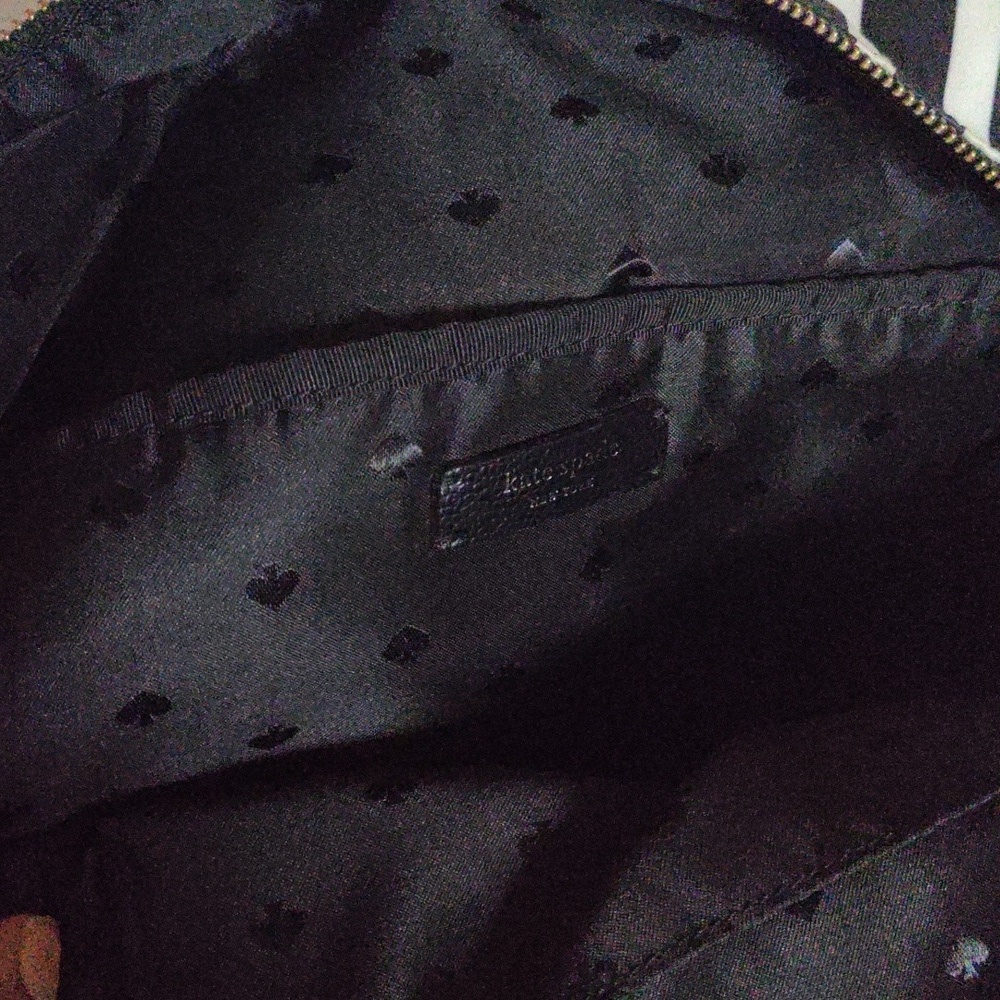 Kate Spade Black & White Backpack large - Picture 12 of 16